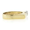 Image 5 : 14K TT Gold 0.20 ctw Round Brilliant Pave Diamond Polished High Geometric Ring