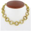 Image 3 : (2) Vintage 18k Gold Interlocking Textured Twisted Wire w/ Diamond Bracelet Set