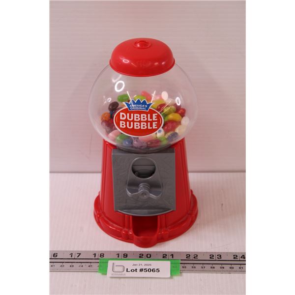 Double Bubble Machine w/ Jelly Beans - 8.5" Tall - Works