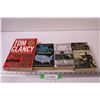Image 1 : (4) Tom Clancy Books: Hunt for Red October, End War, Might Moves, Ruthless