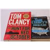 Image 2 : (4) Tom Clancy Books: Hunt for Red October, End War, Might Moves, Ruthless