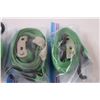 Image 3 : (4) Green Ratchet Straps - Approx 8ft Long Each