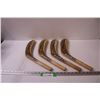 Image 1 : (4) Wood Hockey Stick Replacement Blades: Right- Handed - Various Sizes