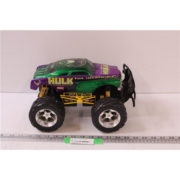 Marvel The Hulk Remote Control Car (No Battery/Controller) - As Is