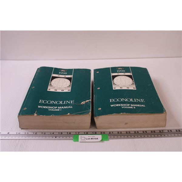 (2) Ford Econoline 1998 Workshop Manuals - Vol 1 & 2