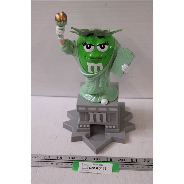 M & M's Candy Dispenser - Statue of Liberty - 11" x 7"