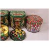 Image 4 : (5) M & M's Collector Tins: (3) Christmas Tree Ornaments in One Tin - Rest of Tins are Empty