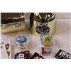 Image 2 : M & M's Millenium Candy & Merch Lot: Yo-Yo, Ball, Hacky Sac, Candy, Stickers
