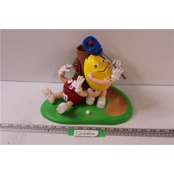 M & M's Candy Dispenser - Golf Edition - 9" x 11" x 9"