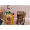 Image 3 : M & M's Lot: Blue Mug, Water Bottle, (2) Collector Tins (Empty)