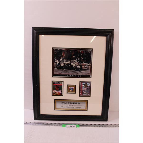Dale Earnhardt - Winston Cup Champion Memorabilia Picture in Frame - 19" x 23"