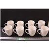 Image 1 : (8) Canvas White Coffee Mugs Set