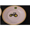 Image 2 : (2) John Deere Tractor Plates by Gibson - Some Wear on One - 9" Diameter