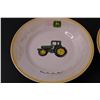 Image 3 : (2) John Deere Tractor Plates by Gibson - Some Wear on One - 9" Diameter