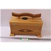 Image 1 : Custom Built Wood Storage Box - 13" x 10" x 7"