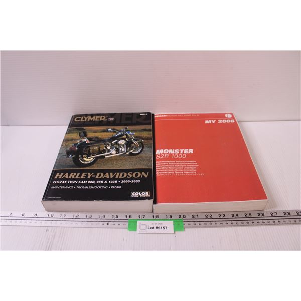 (2) Motorcycle Books: Harley-Davidson, Ducati