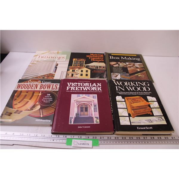 (6) Wood Working Books - Assorted