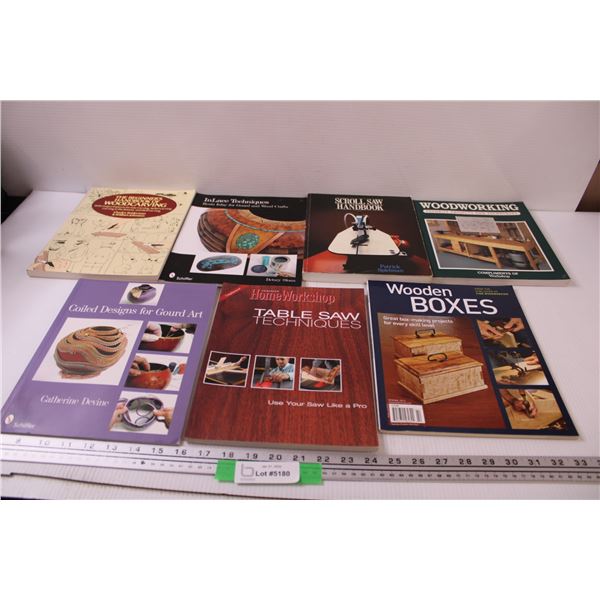 (7) Wood Working Books - Assorted