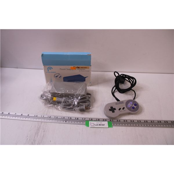 Super Nintendo Controller & Power Supply Cord for Nintendo Wii U