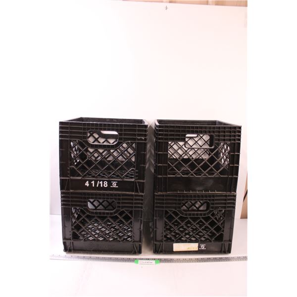 * (4) Milk Crates