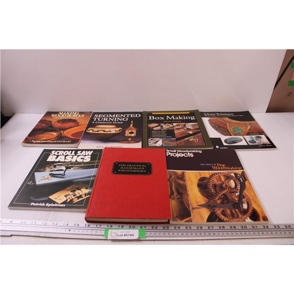 (7) Wood Working Books - Assorted