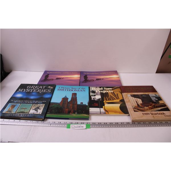 (7) Books: NWT, Smithsonian, Mysteries, Woodworking