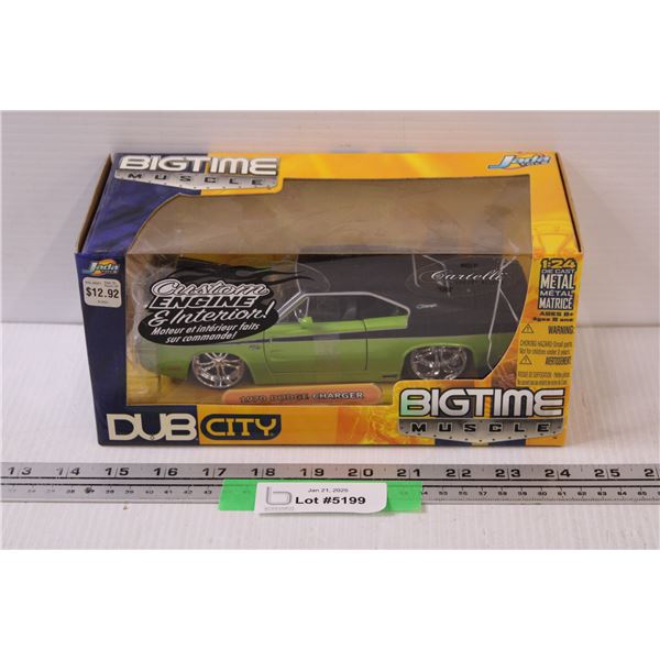 Jada Die Cast 1970 Dodge Charger Model Car - 1:24 Model Scale - NIB