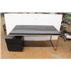 Image 1 : * Modern Style Desk w/Two Drawer Side Table (Two Piece Set Up) - 70" x 30" x 34" - Some Wear