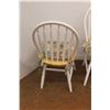 Image 4 : * (3) Farmhouse Style Wood Dining Chairs - 37" Back Height x 18" Seat Height - Some Wear