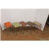 Image 1 : * (5) Vintage Stacking Stools - 17" Tall x 14" x 10" - Some Wear, As Is