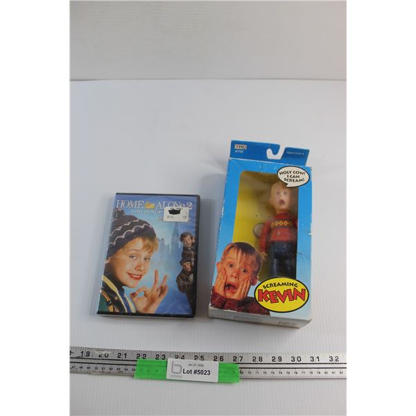 Home Alone 2 DVD Movie and Home Alone Interactive Figure - Tested