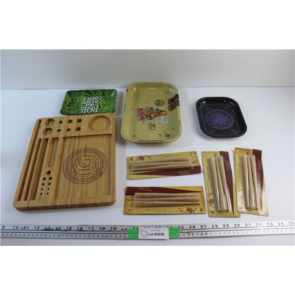Rolling Trays, Board and Pre Rolled Cigarette Paper