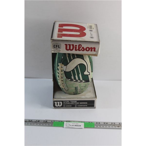 Wilson CFL Team Collector Series Saskatchewan Roughriders Football