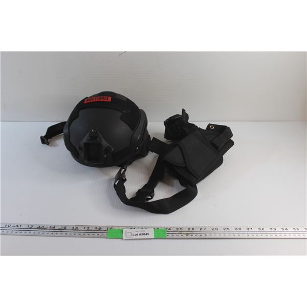 Air Soft Tactical Helmet and Mag Pouch