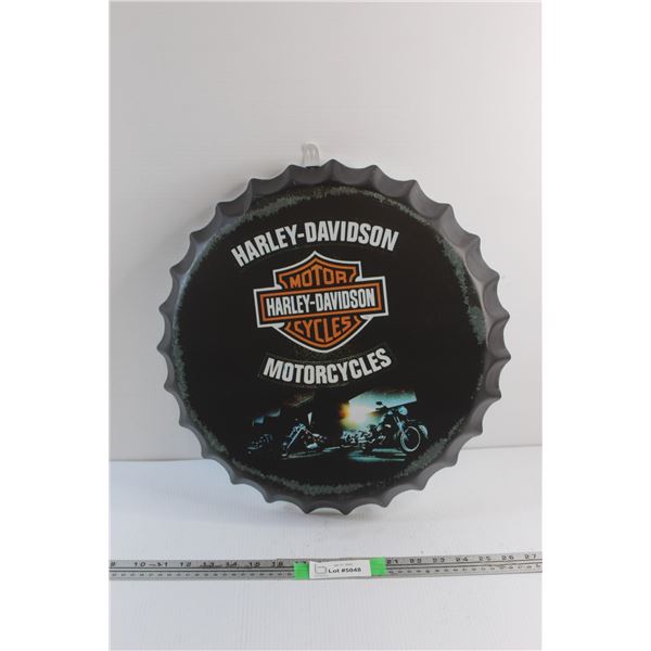 Harley Davidson Motorcycles Bottle Cap Sign