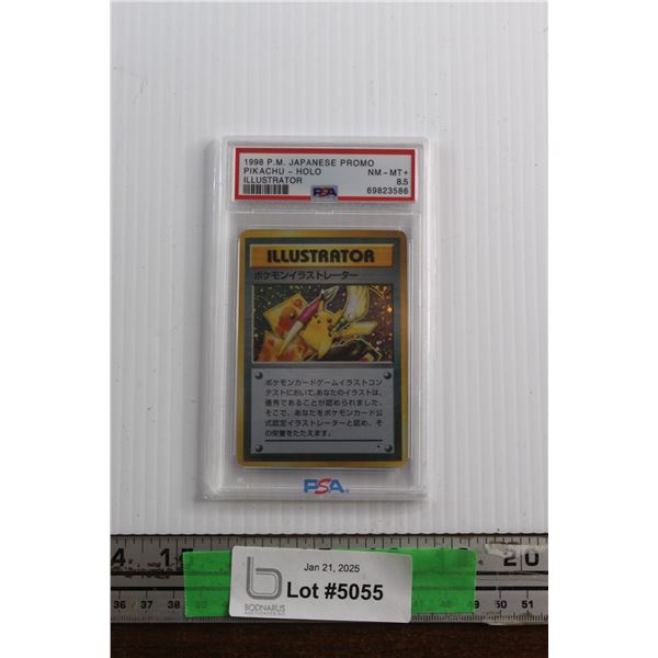 1998 Japanese Promo Pikachu Holo Illustrator Trading Card - Authenticity Not Guaranteed