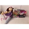 Image 4 : Prima Donna Ballerina Doll, Nerf Rebelle Kit (NIB), Sesame Street Radio (Needs Batteries), Barbie It