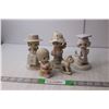 Image 1 : (5) Precious Moments & Ceramic Figurines- Graduation, Fishing, Misc.