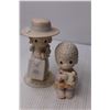 Image 3 : (5) Precious Moments & Ceramic Figurines- Graduation, Fishing, Misc.