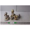 Image 1 : (4) Precious Moments Figurines & Music Box