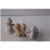 Image 2 : (4) Precious Moments Figurines & Music Box