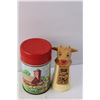 Image 2 : Vintage Thermos, Mickey Mouse Back Scratcher, Matchbox Toy Shoe House, Cow Shaped Creamer
