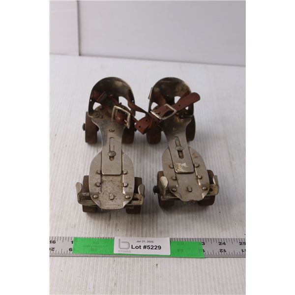 Pair of Vintage Adjustable W.H. Dunne Roller-skates
