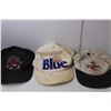 Image 4 : (3) Hats- Labatt's Blue, Toronto Raptors, The Pioneer, Vintage Schick Razor- Powers On, Vintage Koda
