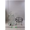 Image 1 : Del Sol Glass Beverage Dispenser with Stand