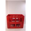 Image 3 : * 2-Tier Wire and Glass Shelf 11" Tall x 16" Wide, Coca Cola Beverage Tray, Tall Red Crate 14" Tall 