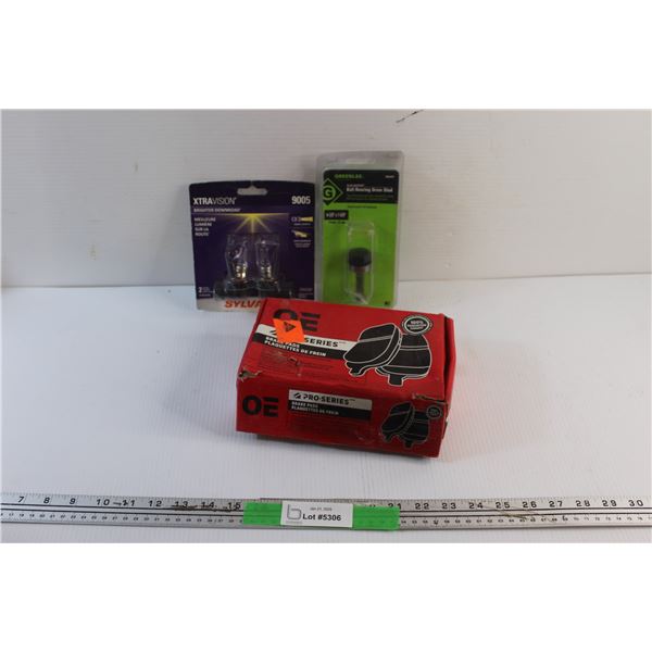 Xtravision Light Bulbs, Ball Bearing Draw Stud and Brake Pads