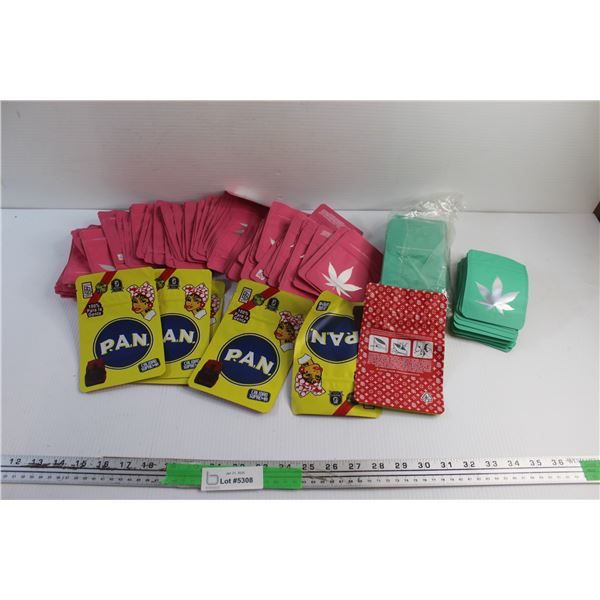 Weed Resealable Zipper Bags and Stickers