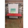 *Folding Table 60'' x 30'' x 28'' and Attention Sign
