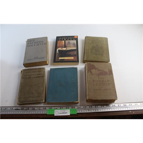 (6) Books - Her Father's Daughter, The Canadians Readers and The Border Legion